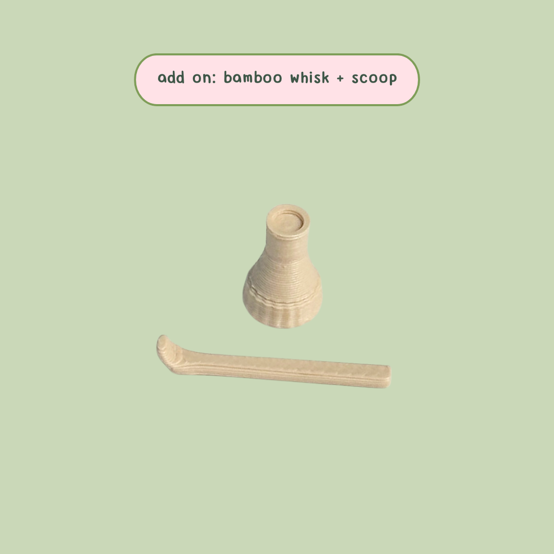 add on: bamboo whisk/ scooper