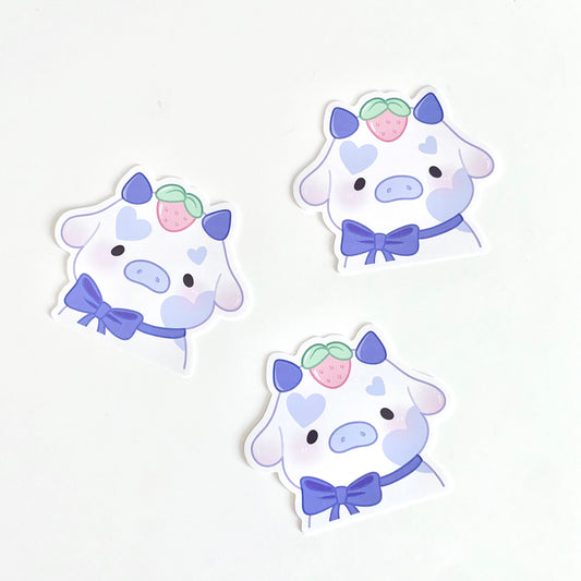 og lavender moo vinyl sticker