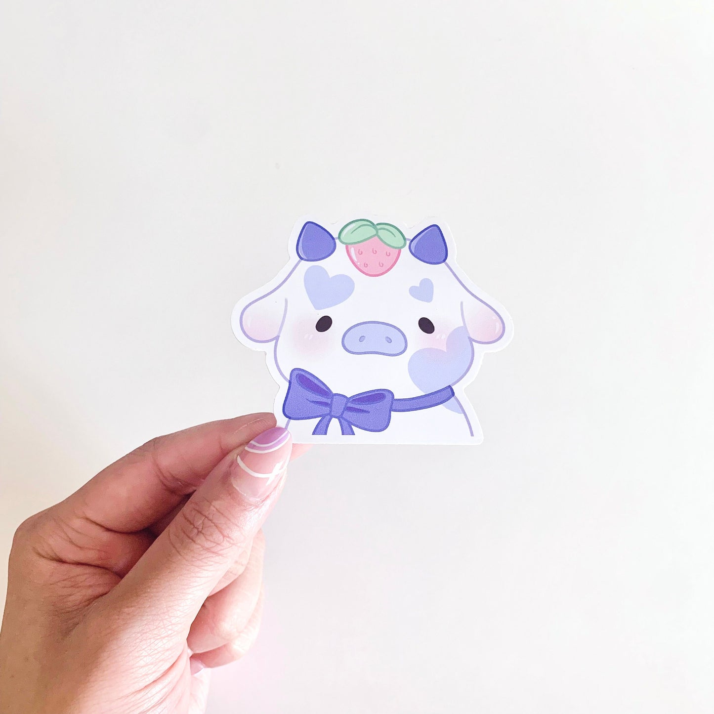 og lavender moo vinyl sticker