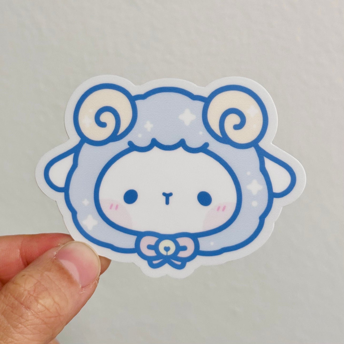winter blue baba vinyl sticker
