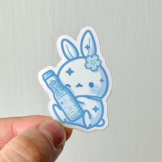 blue ramune coco vinyl sticker